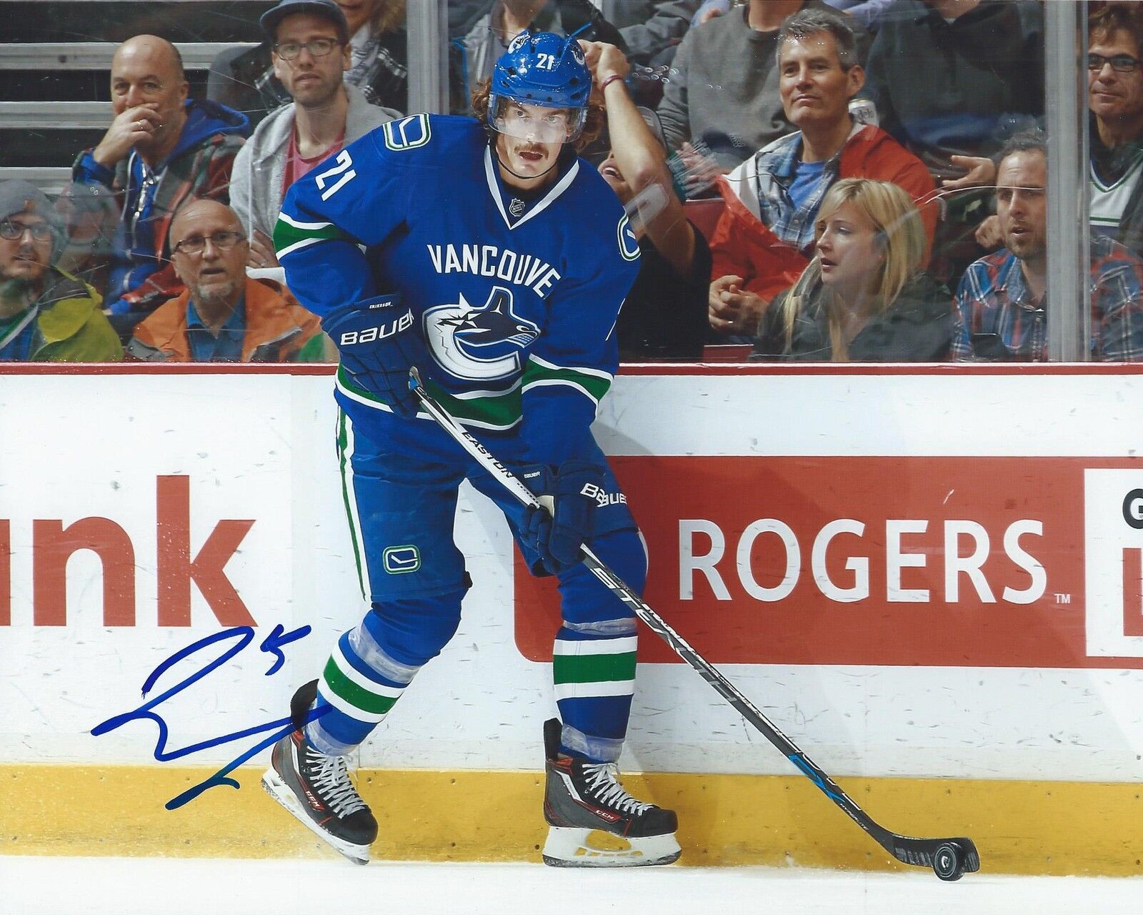 Loui Eriksson Signed 8×10 Photo Poster painting Vancouver Canucks Autographed COA