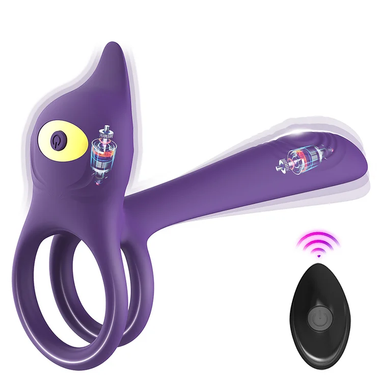 Wireless Remote Control Vibrating Lock Ring – Couples’ Co-Shock Pleasure & Stamina Trainer