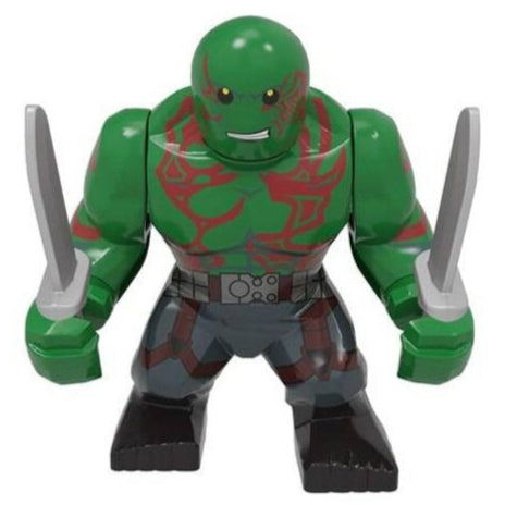 Drax the Destroyer Custom Marvel Superhero Large Minifigure Minifigure Bricks monstertoys