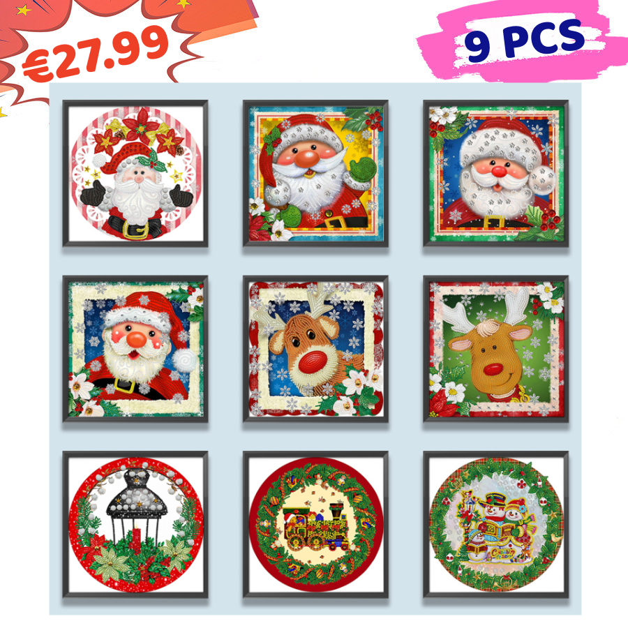 Merry Christmas 30*30CM (Canvas) Special Drill Diamond Painting