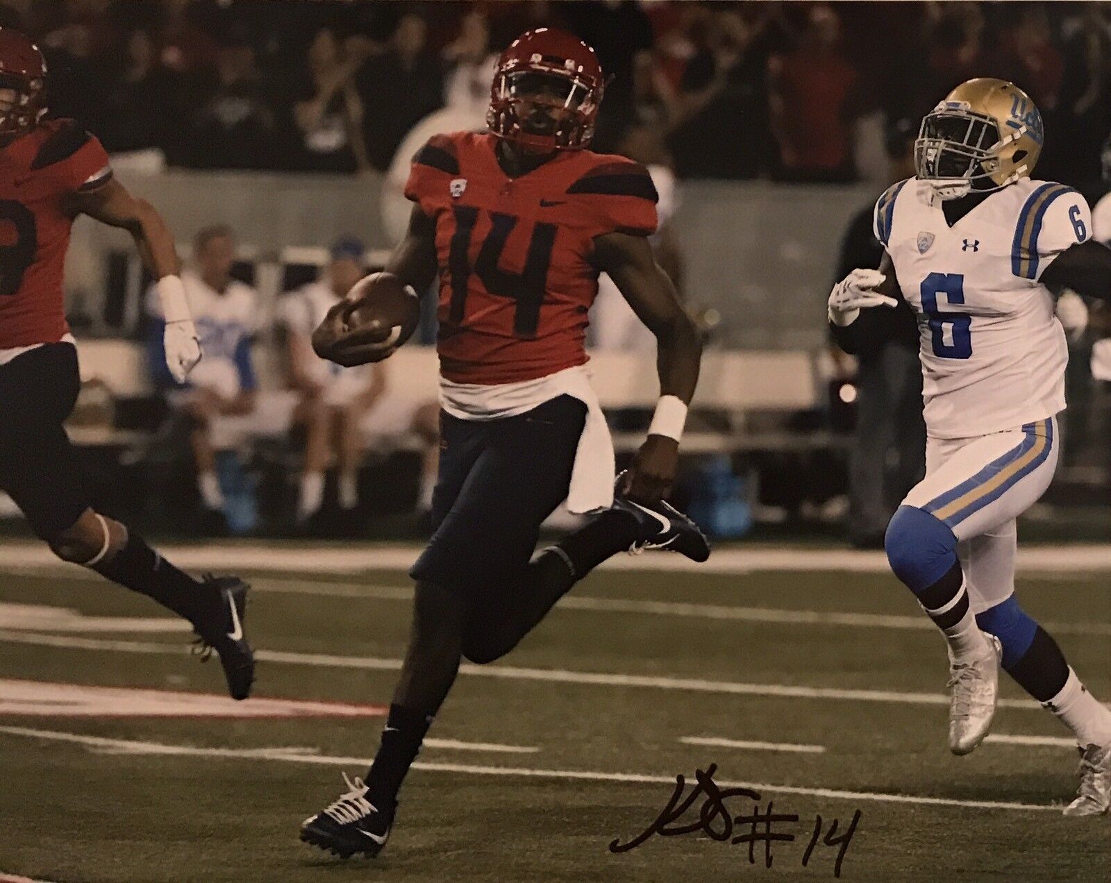 Khalil Tate Signed Autographed Arizona Wildcats 8x10 Photo Poster painting Highlight Reel Coa