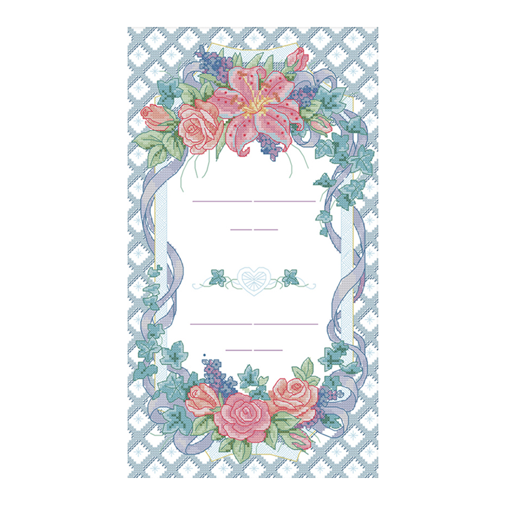 

Flower - 14CT Stamped Cross Stitch - 45*29CM, 501 Original