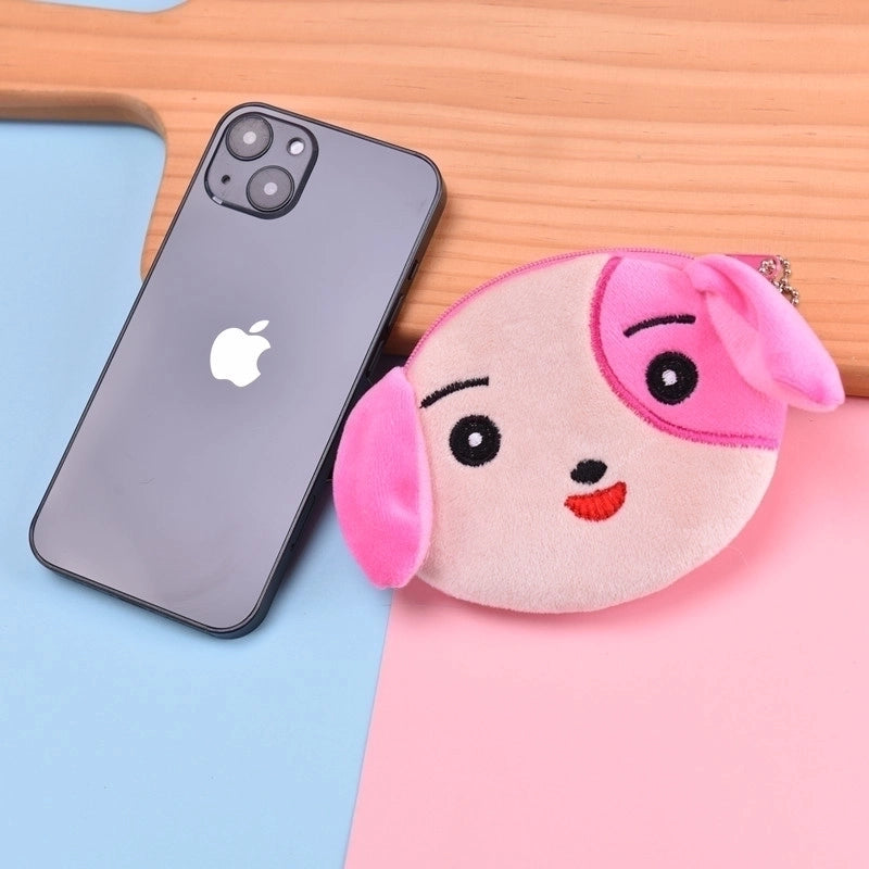 Unisex Animal Plush Zipper Kids Wallets