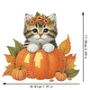 uk.everydayedeals DIY Diamond Painting Acrylic Bobble Head Decoration - Cat Pumpkins