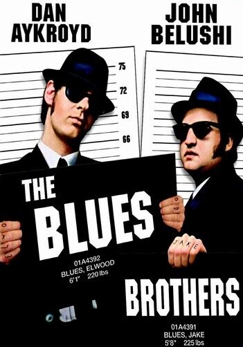 THE BLUES BROTHERS POSTER - PROMO - Photo Poster painting QUALITY INSERT -  POST!