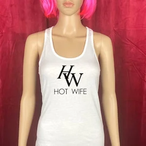 pornhint Pornhint Hotwife Clothing Shirt Tank Top Fashion Parody - Hotwife Luxury Brand ~ Tank Top