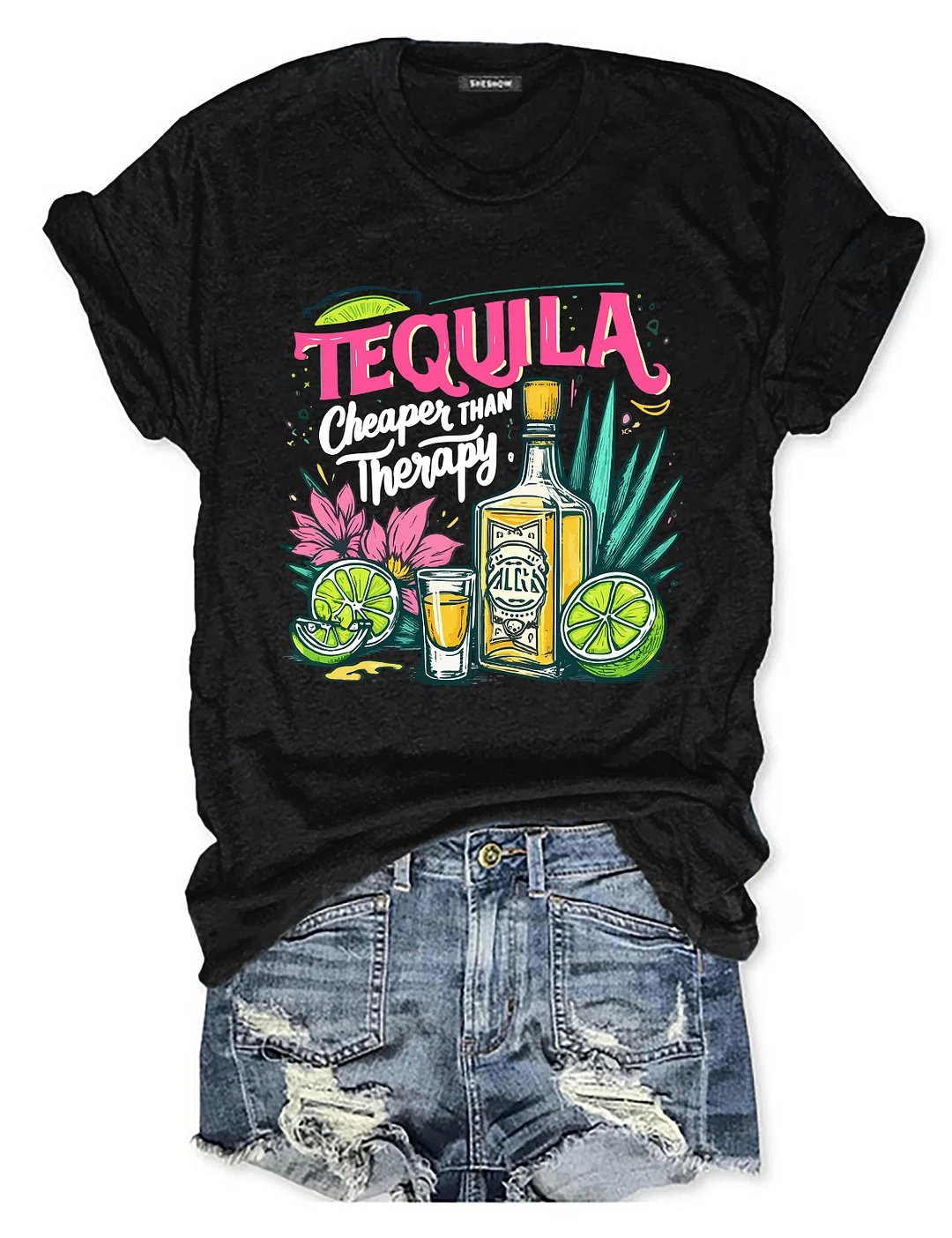 Tequila Cheaper Than Therapy T-shirt