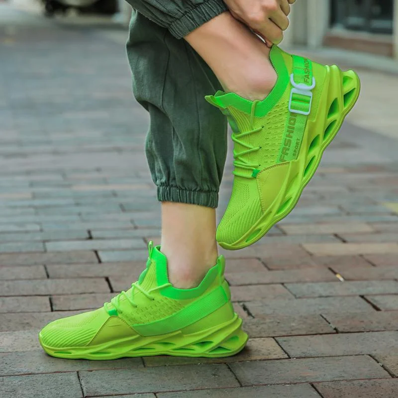 Sneakers Men Mesh Breathable Running Sport Shoes Unisex Light Soft Thick Sole Hole Couple Shoes Athletic Sneakers Women Shoes