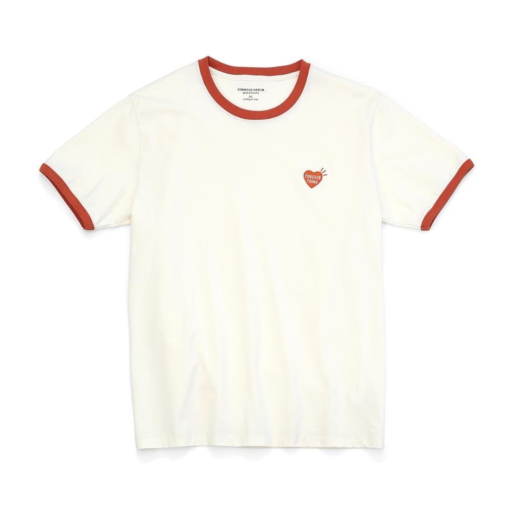 SIMWOOD 2021 summer new t-shirt men fashion contrast color tops plus size high quality embroidered 100% cotton tees SJ120610