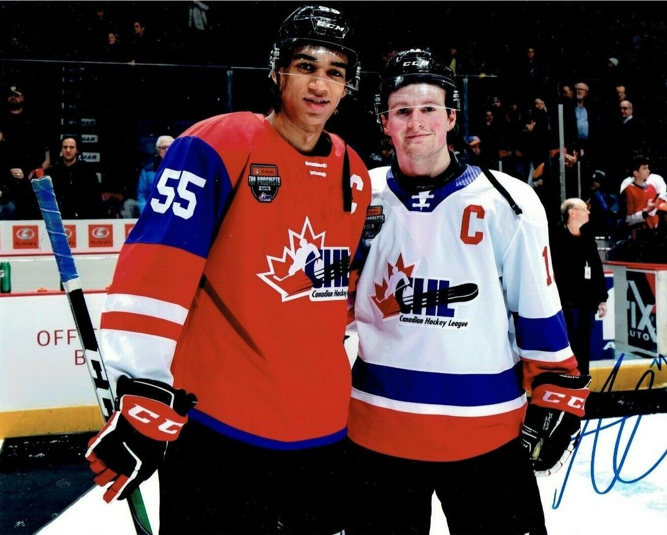 ALEXIS LAFRENIERE autographed SIGNED CHL Top Prospects Game 8x10 Photo Poster painting w BYFIELD
