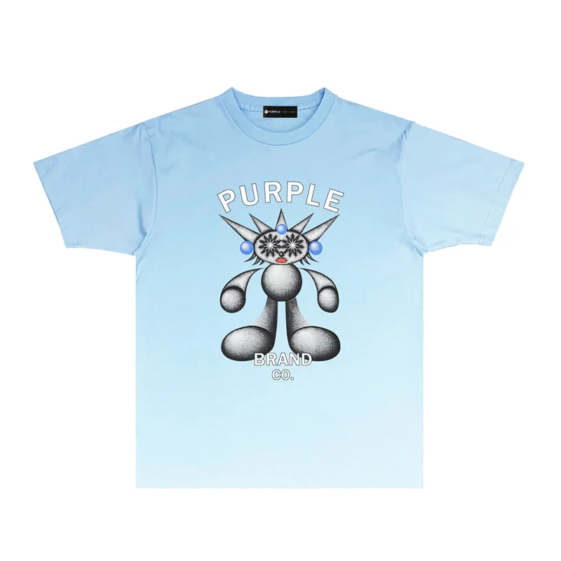 Purple 2023 new fashion T-shirt short sleeves