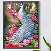 5D DIY Full Round Drill Diamond Painting Peacock Kit Home Decoration Art(E2717)