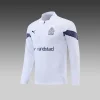 2022/2023 Olympique de Marseille Half-Pull Training Suit White Football Jersey