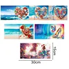 (US Only)6PCS DIY Heart Flower Diamond Art Greeting Cards Congratulations Cards & Gifts