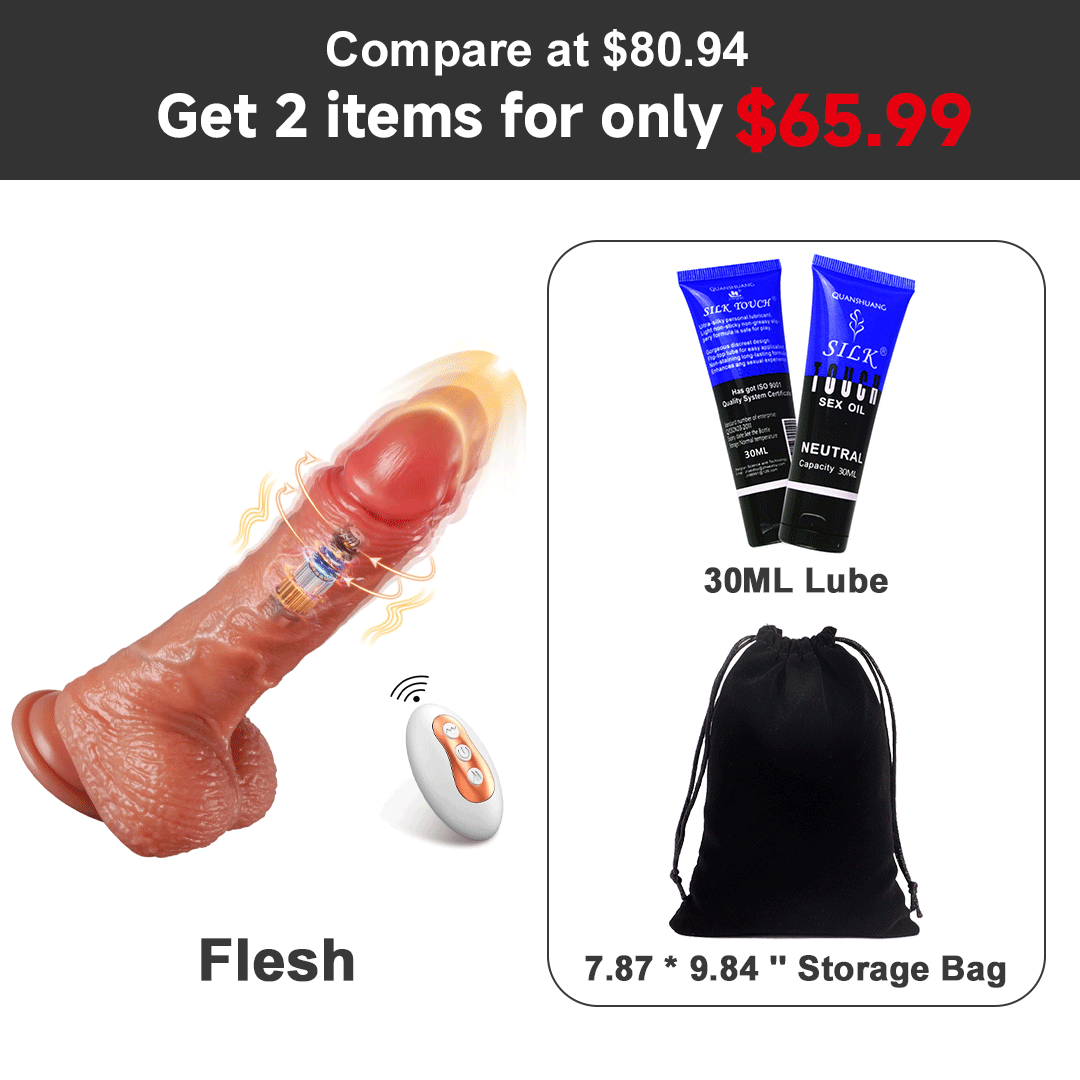 8.5 Inches Heating Swinging Thrusting Dildo Vibrator