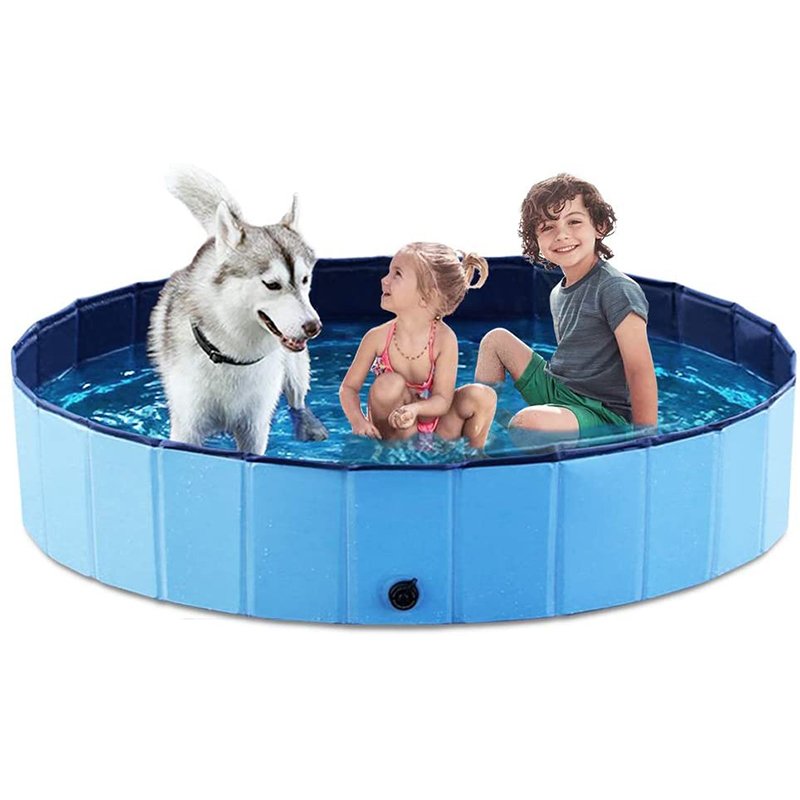 Dog Swimming Pool Spa Portable Indoor Outdoor Wash Bathing Tub Foldable