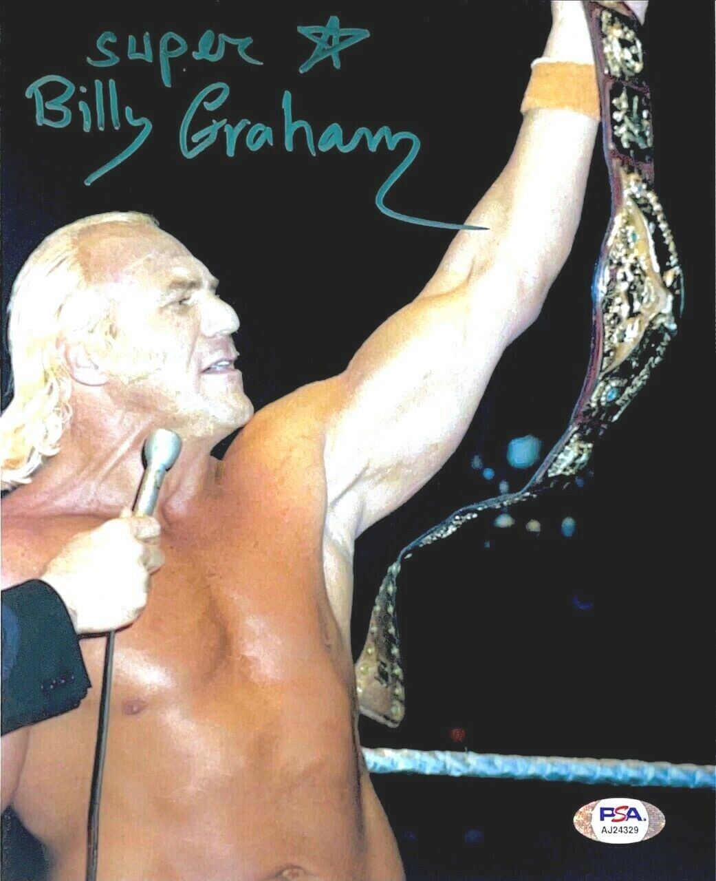 WWE BILLY GRAHAM HAND SIGNED AUTOGRAPHED 8X10 Photo Poster painting WITH PSA DNA COA RARE 2