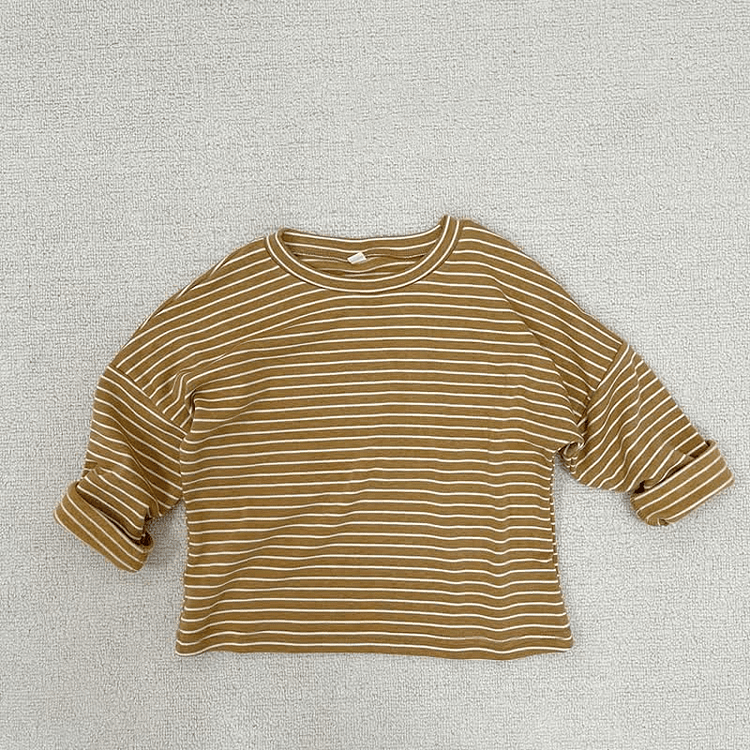 Toddler Boy Retro Striped Loose T-Shirt
