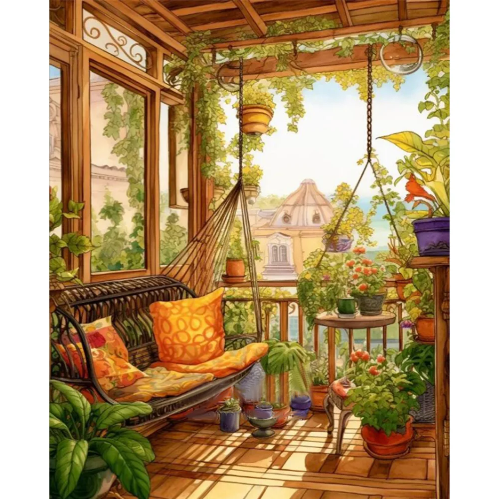 11CT Full Stamped Cross Stitch - Magic Potion(Canvas|30*50CM) - Eco-Friendly Cotton Thread