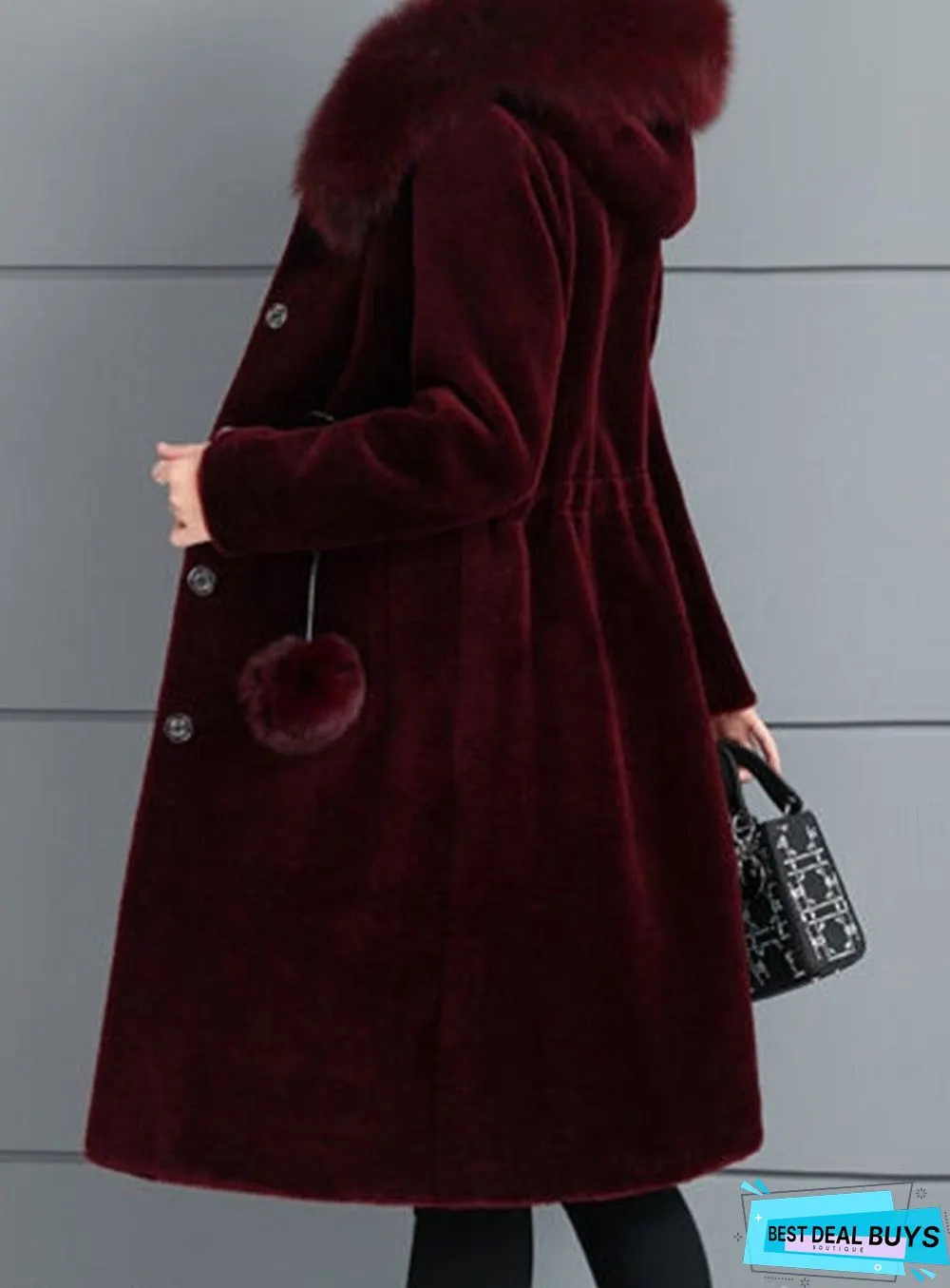 New Ins Women's Medium and Long Imitation Mink Coat