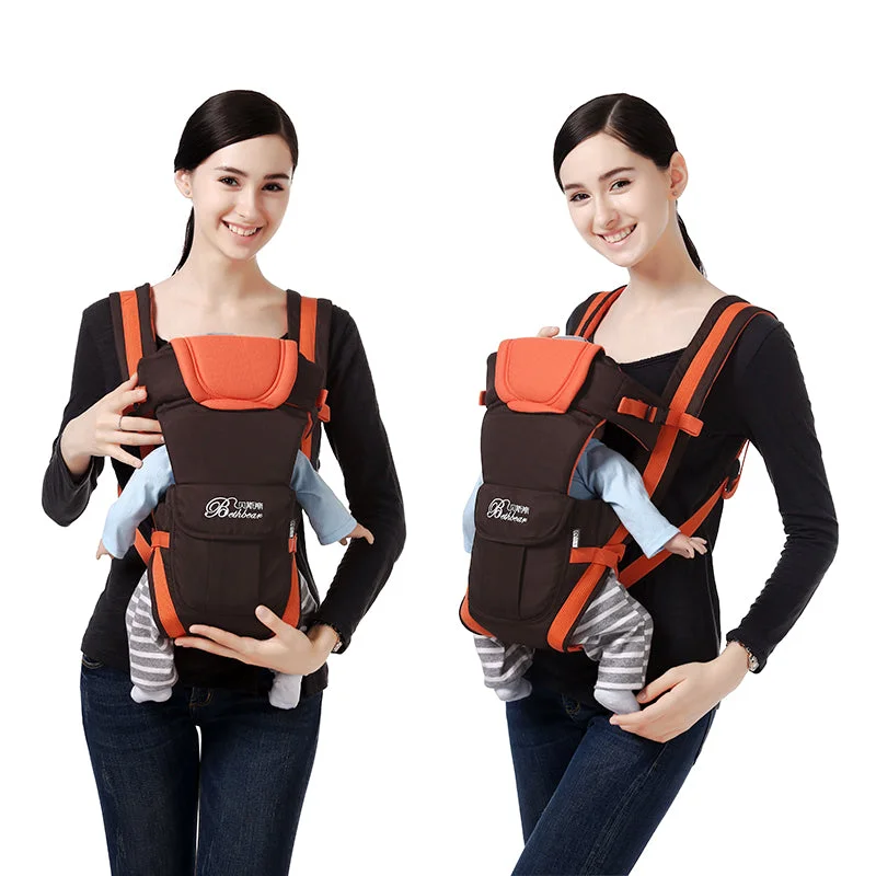 0-30 Months Breathable Front Facing Baby Carrier 4 in 1 Infant Comfortable Sling Backpack - vzzhome