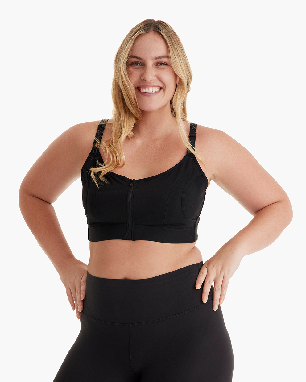 Front Zipper Hands-Free Pumping Bra