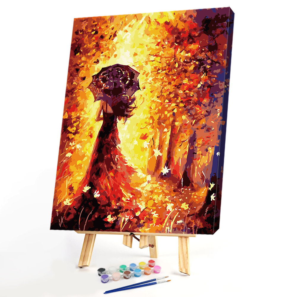 

40*50CM Paint By Numbers-Women on Her Back, 501 Original