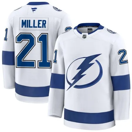 Youth Tampa Bay Lightning #21 Brayden Point White Premium Jersey