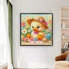 Yellow Duck-14CT Stamped Cross Stitch Egyptian Cotton 60*60cm/23.62*23.62in(Big Size)
