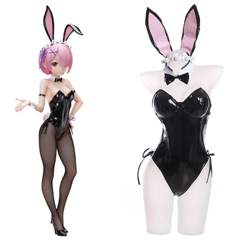 Re:Life in a different world from Zero Rem Ram Cosplay Kostüm Bunny Girl Halloween Karneval Suit