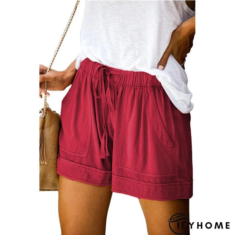 Casual Solid Shorts With Pockets | IFYHOME