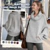 🎉50% OFF🥳Women's Batwing Cowl Neck Sweater with Pockets