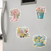 6Pcs Diamond Painting Flower Fridge Magnets Kit for Art Crafts Gift