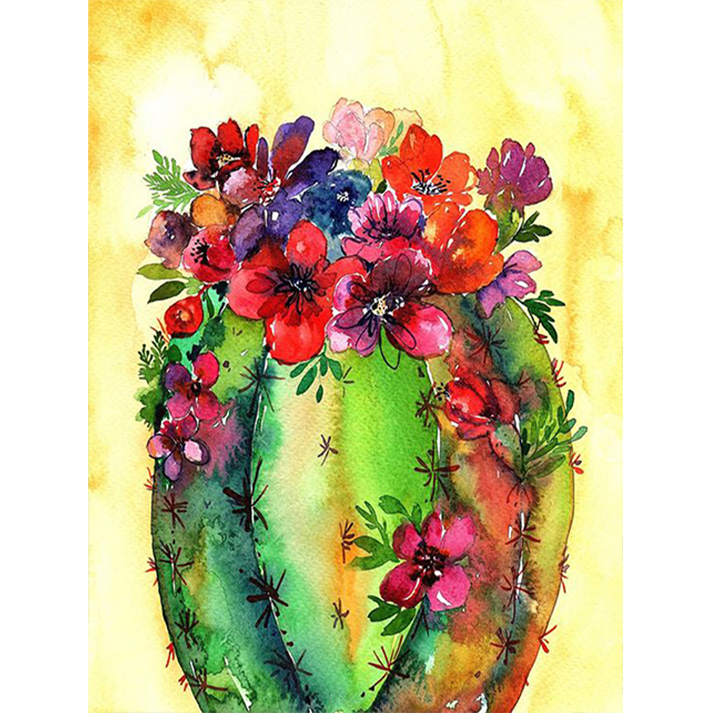 

Cactus Flower - Round Drill Diamond Painting - 30*40CM, 501 Original