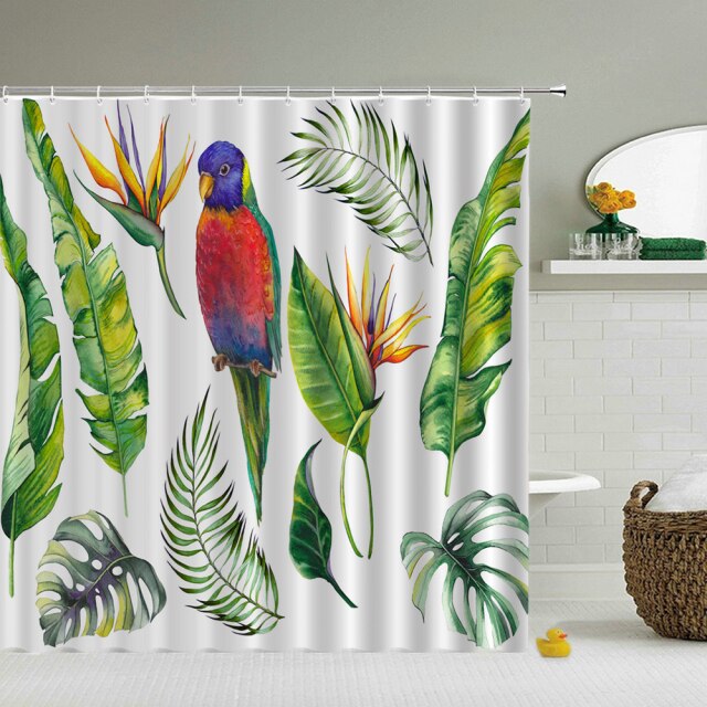 

Shower Curtain – Flower Green Plant-180*180cm, 501 Original