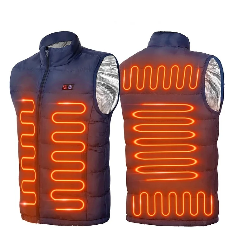 Electric Heated Vest with Temperature Control & 9 Heating Zones