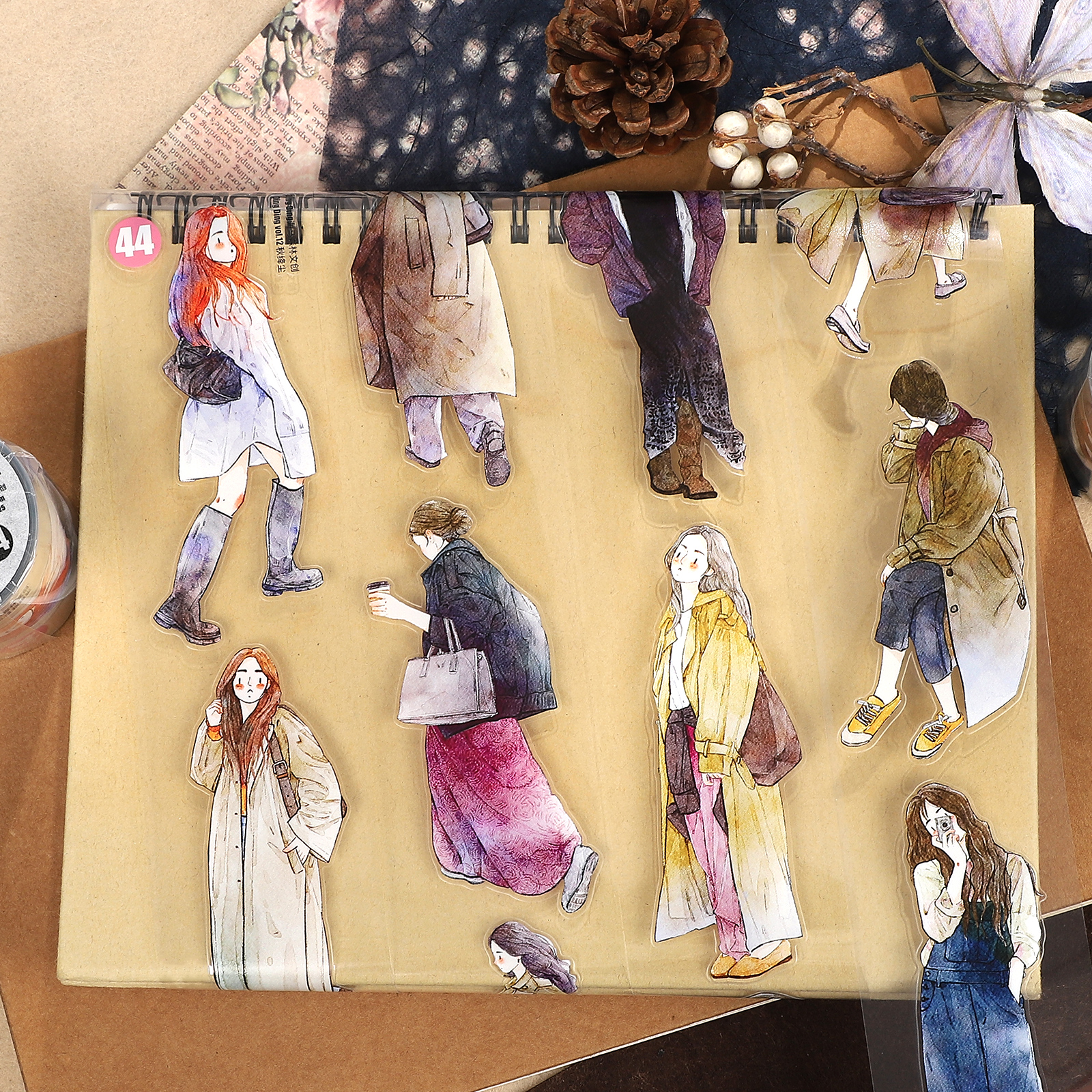 PET 테이프 - 가을 먼지 시리즈 캐릭터