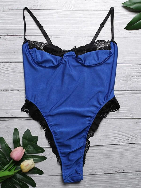 Lace Split-Joint Bodysuit
