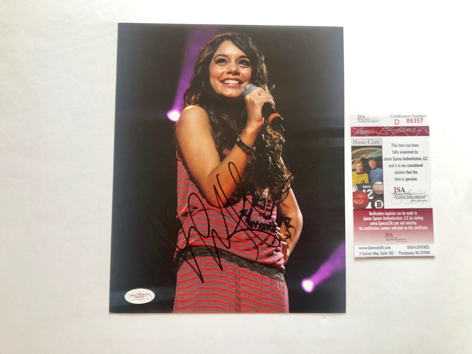 Vanessa Anne Hudgens Rare signed autographed sexy 8x10 Photo Poster painting JSA Spence coa cert