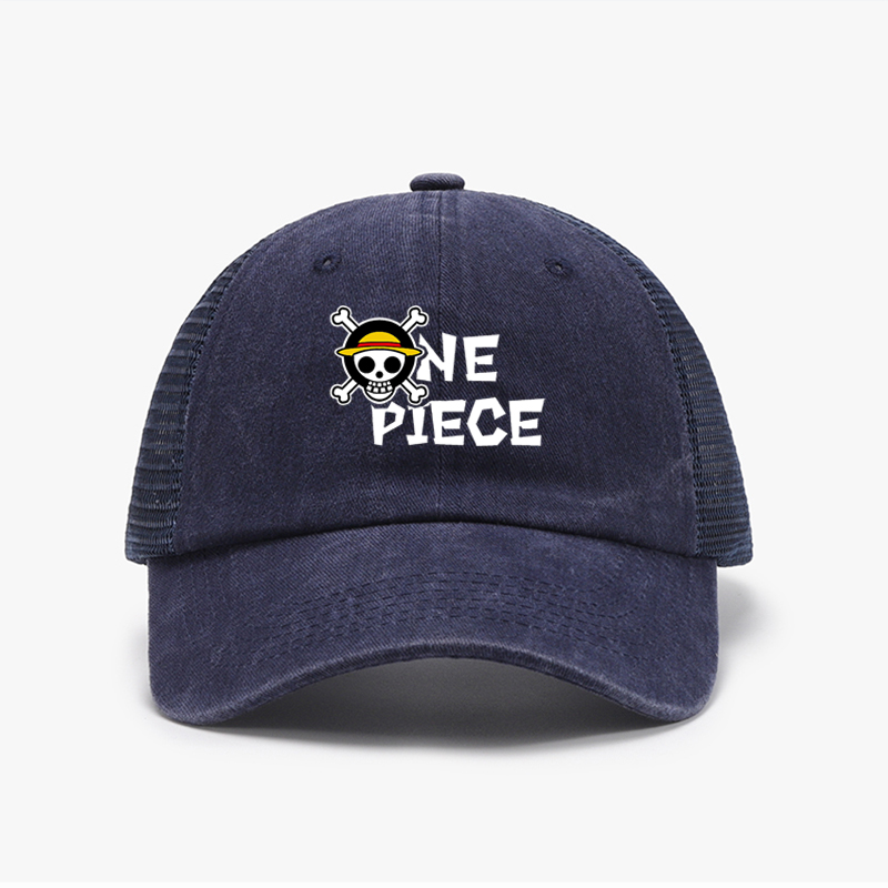 Unisex One Piece Anime Simple Print Breathable Baseball Cap