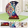 Diamond Painting Wooden Lion Moon Perpetual Calendar