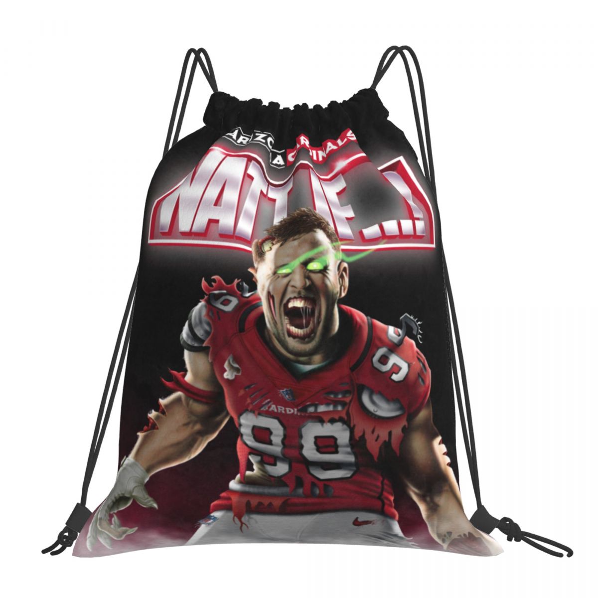 Arizona Cardinals J.J. Watt Drawstring Bags for School Gym