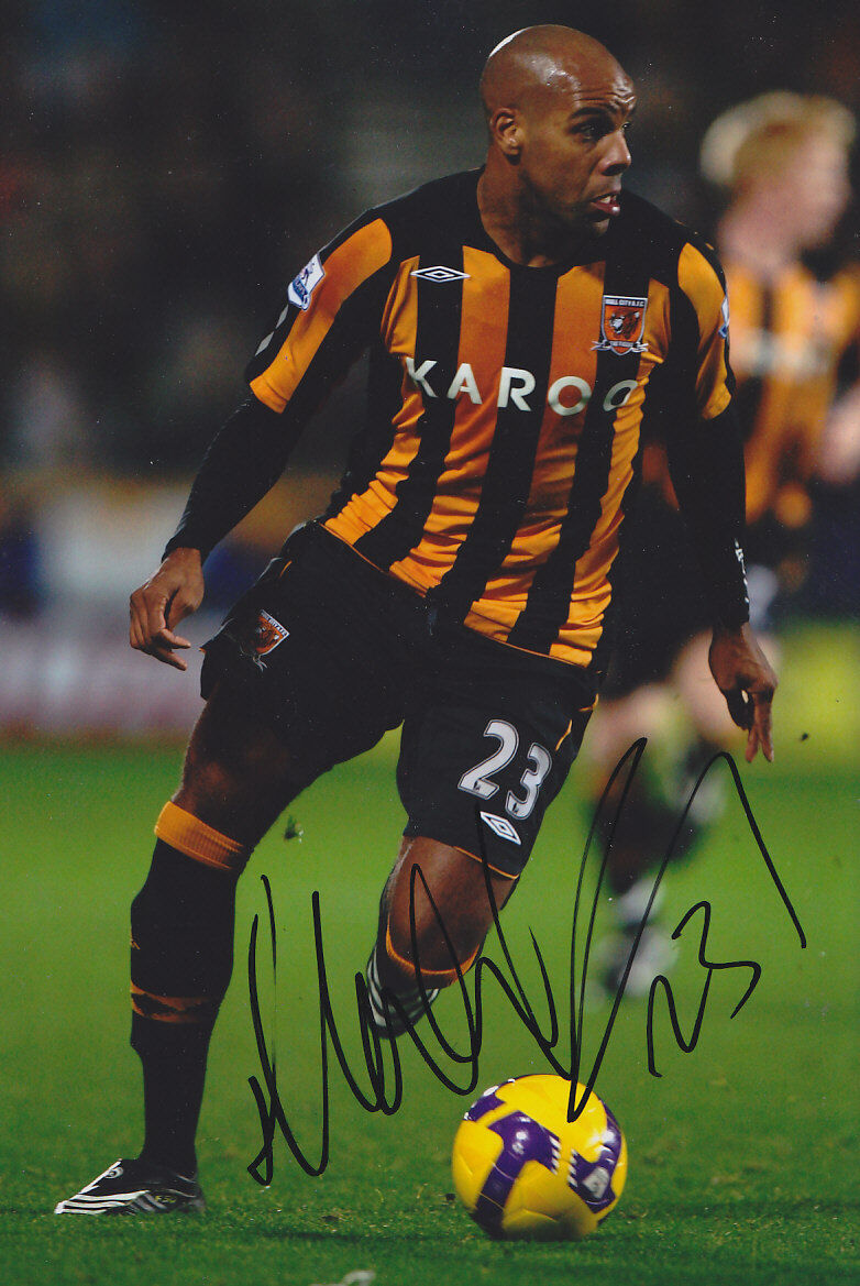 Hull City F.C Marlon King Hand Signed Photo Poster painting 12x8.