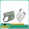 Outdoor Hangable 5000mAh Power Bank with Retractable Type-C Cable and LED Flashlight