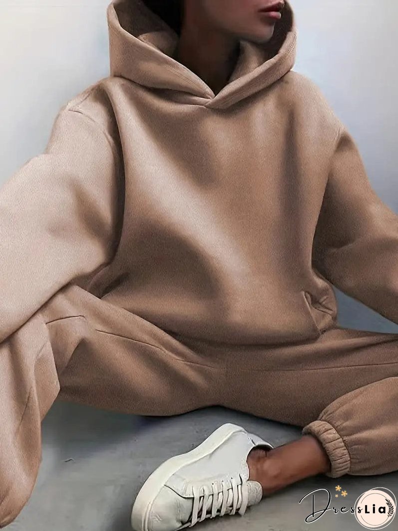 Hooded Sweatshirt and Jogger Pants Set