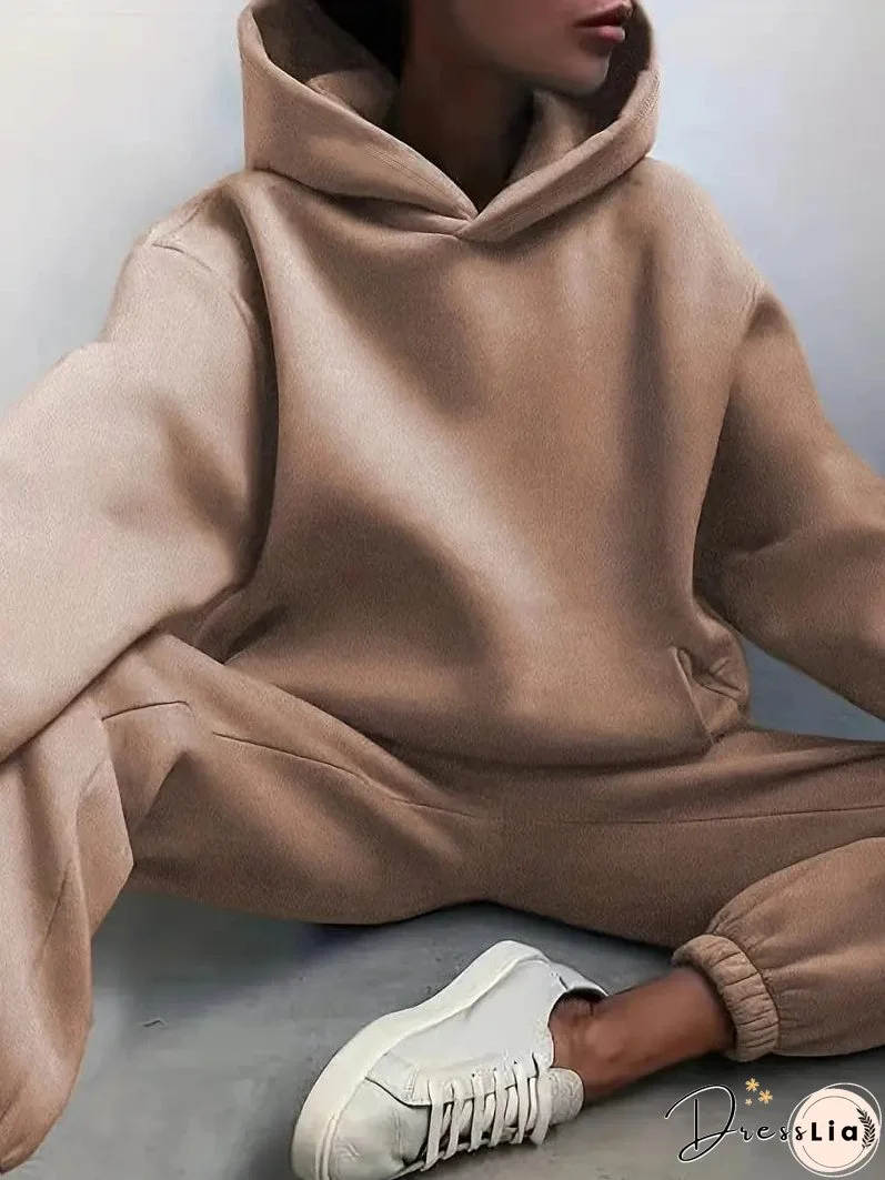Hooded Sweatshirt and Jogger Pants Set