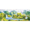 Mountain Stream-11CT Stamped Cross Stitch Silk Thread 150*66cm/59.06*25.98in(Big Size)