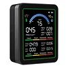 10 In 1 Multifunctional Air Quality Detector Type-C Charging Carbon Dioxide Airs Tester LCD Screen Portable Smartair Quality Tester for CO2 CO TVOC HCHO Temp AQI PM2.5 10 Detect
