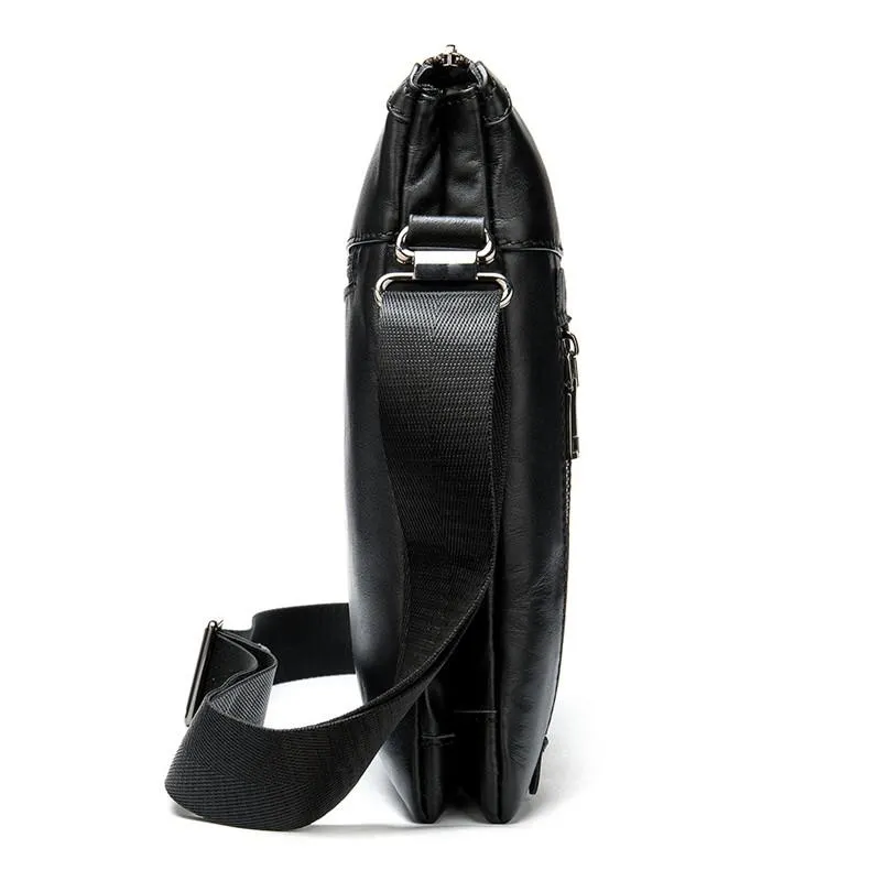 Mens Classic Mulitipurpose Crossbody Bags Leather Shoulder Packs