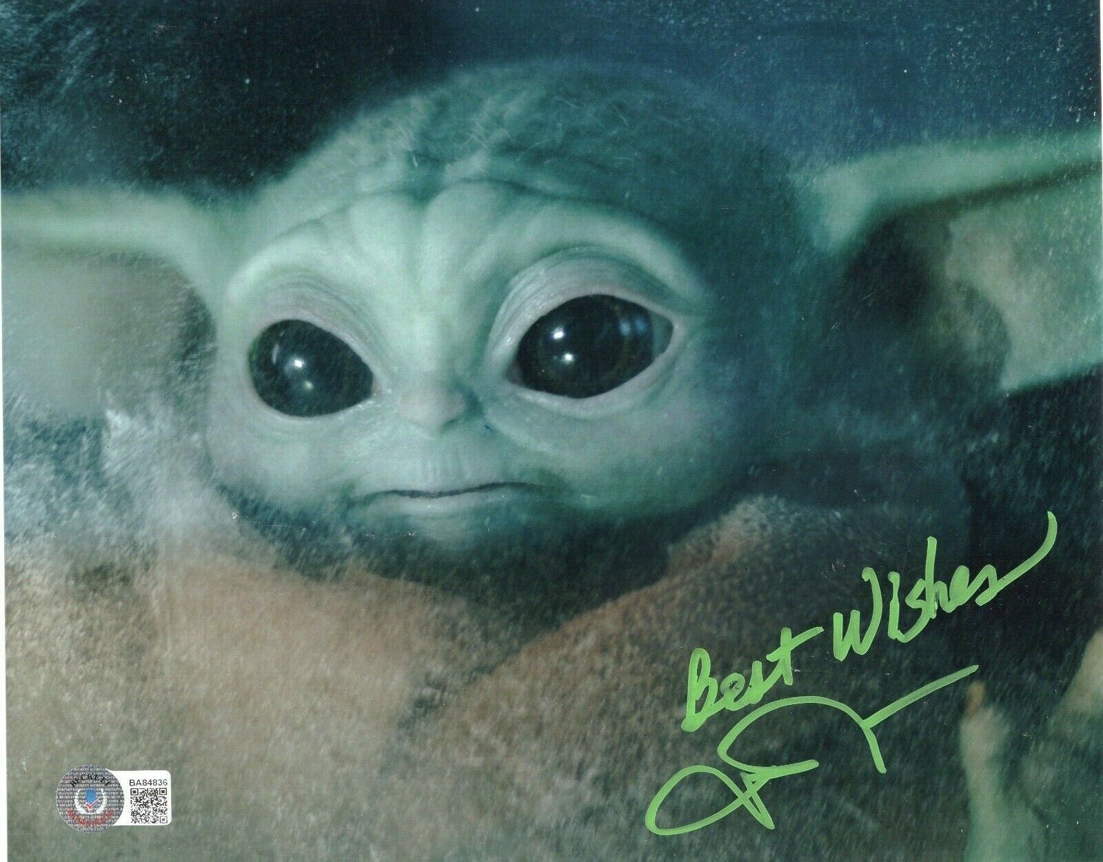 John Rosengrant Signed 8x10 Photo Poster painting w/Beckett COA BA48436 Mandalorian Baby Yoda